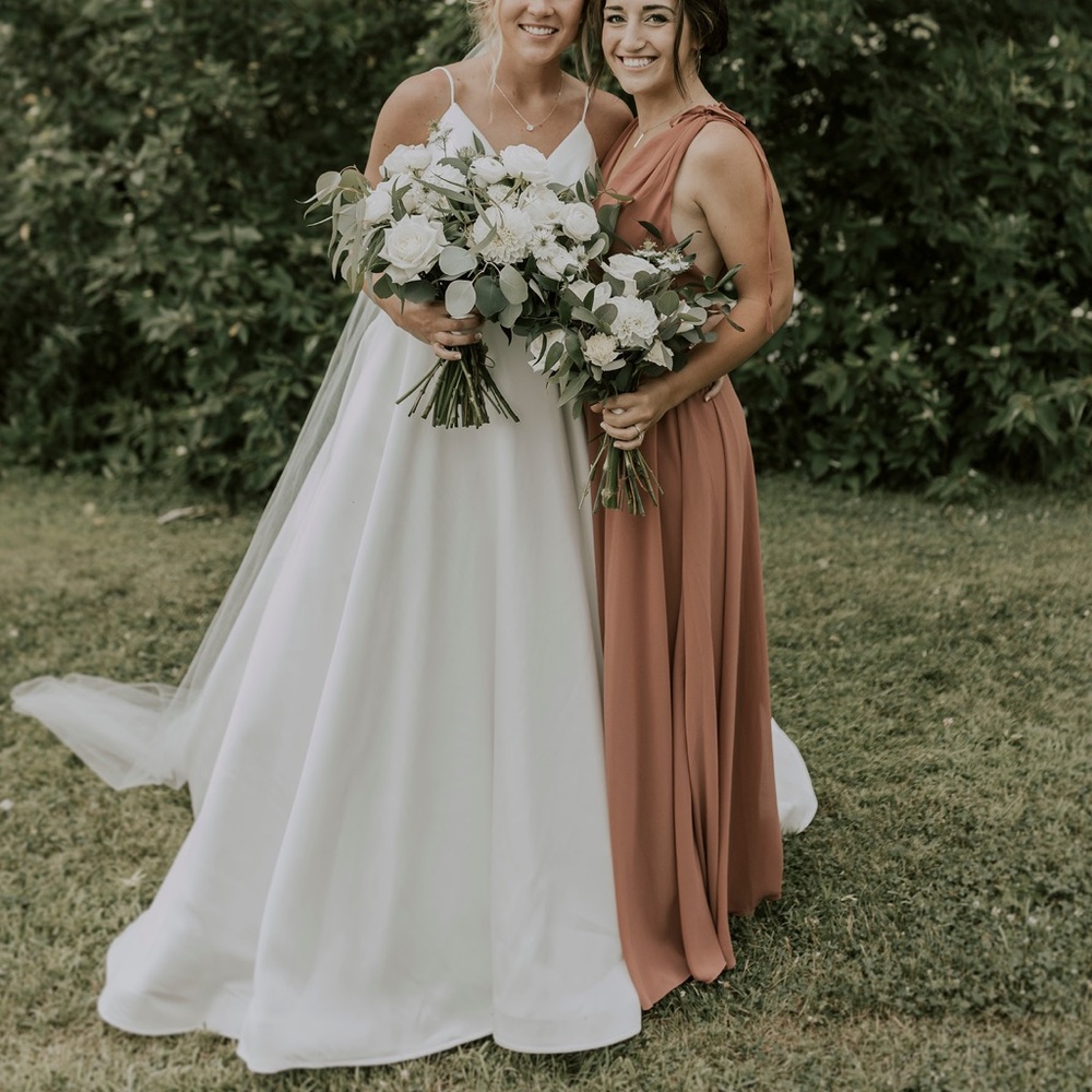Mauve bridesmaid dress